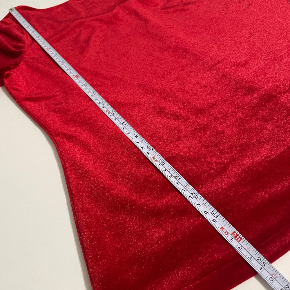 Boden Laura Scoop Back Red Velvet Top Women's US 10 - Picture 11 of 13